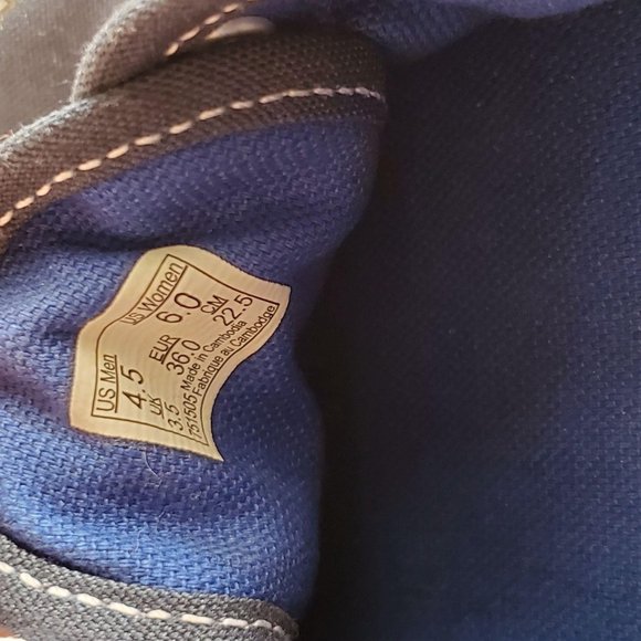 Vans off the wall blue shoes szmen-4.5 women-6 - Picture 6 of 7